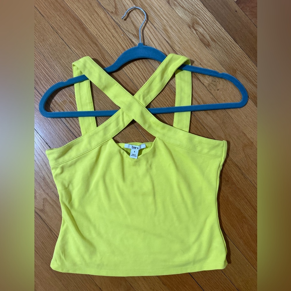 Bar III Yellow Crop Top
